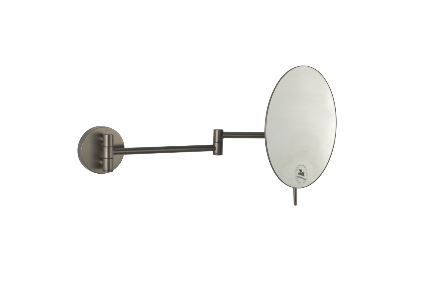 Зеркало косметическое Boheme 508-GM настенное увеличение 3x оружейная сталь 508-GM