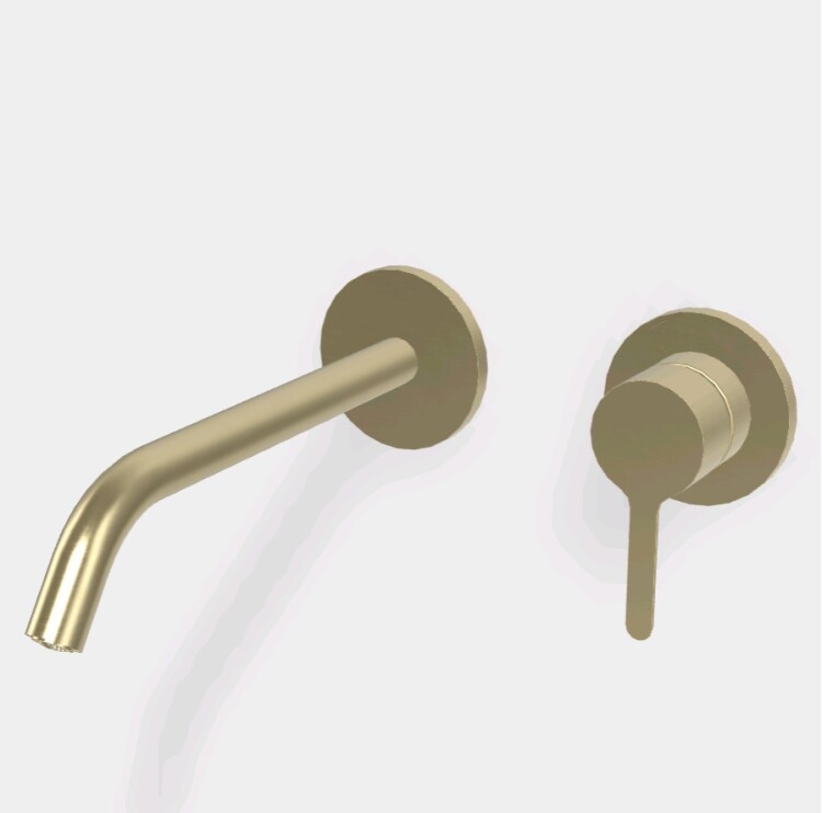 Смеситель для раковины FIMA Carlo Frattini Snap встраиваемый шампань брашированная F3121WLX8HS