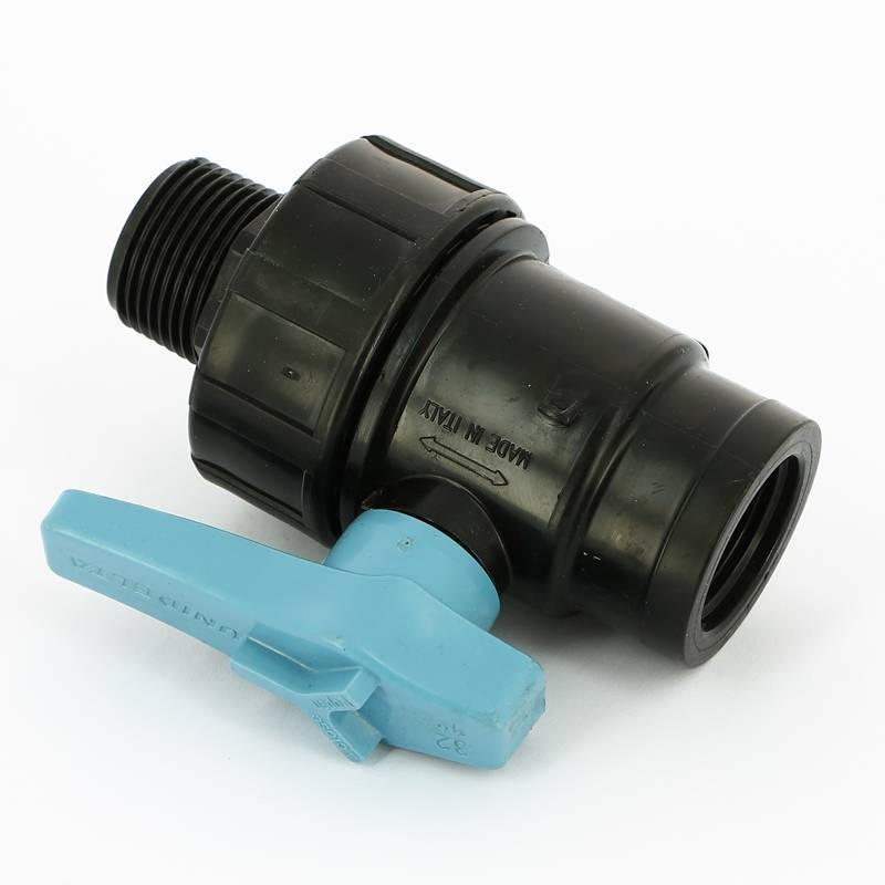 Кран для труб ПНД Unidelta НВ 1 полипропилен PP-B 1075004004001