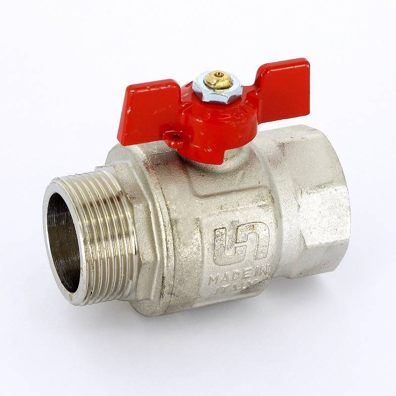 Кран шаровой Uni-Fitt 1 1/4 НВ полнопроходной бабочка 111T5000