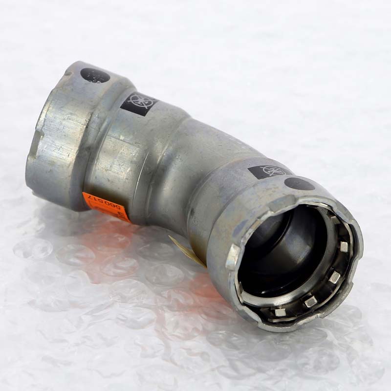 Угольник 45 градусов Viega Megapress пресс оцинкованная сталь 3/4 694586