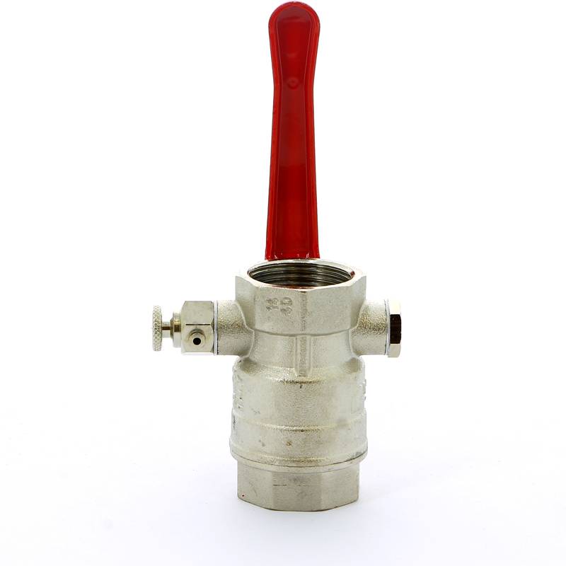 Кран шаровой Itap Ideal ВВ с заглушкой и дренажным вентилем рычаг 1 1150100