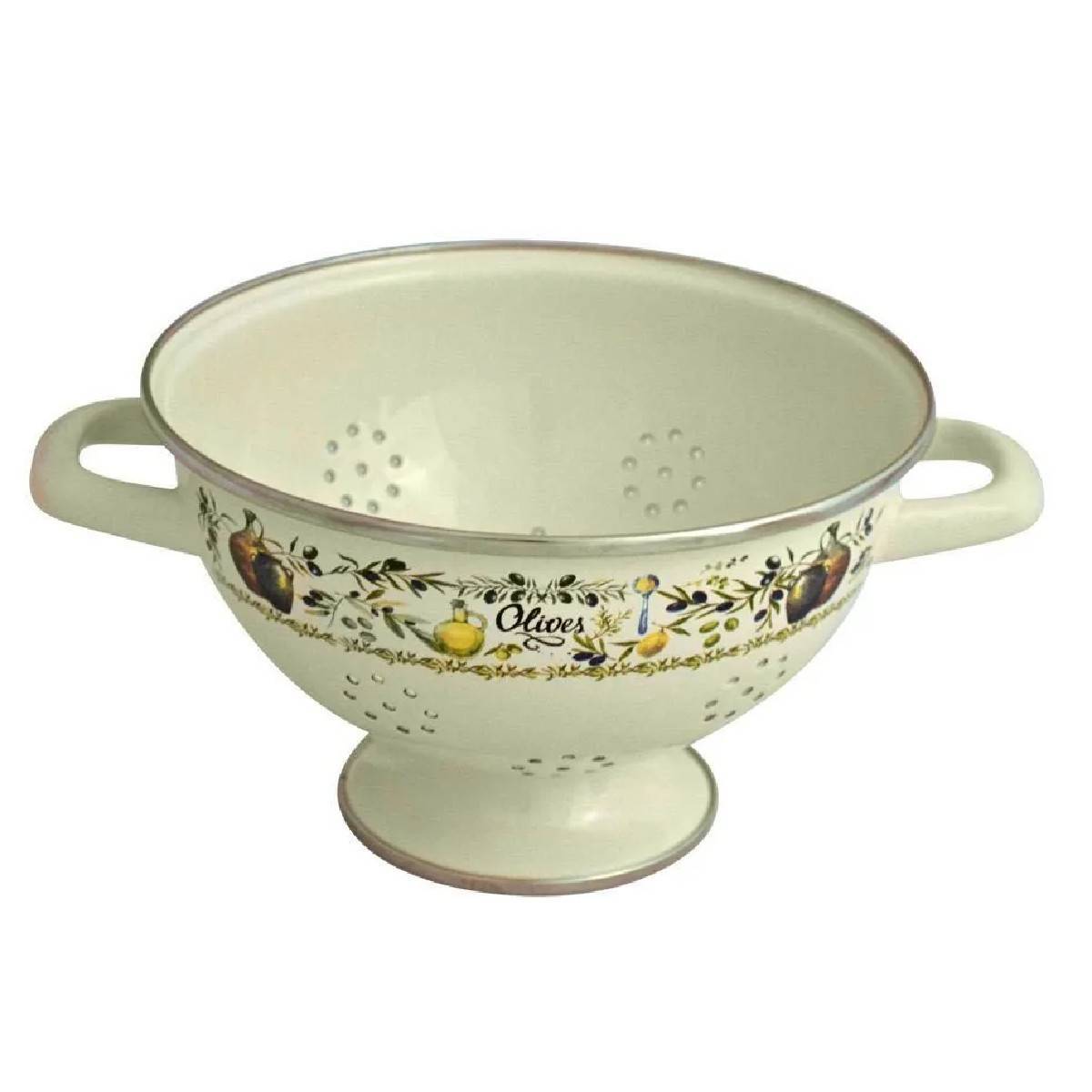 Дуршлаг Metrot Олива эмалированная сталь 159885