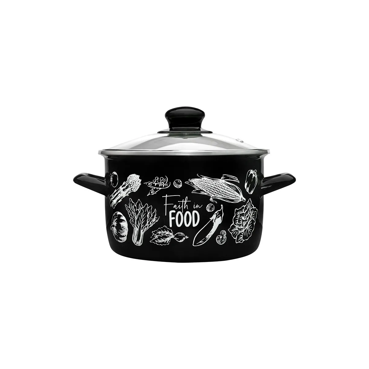 Кастрюля эмалированная Metrot Овощи 6.7 л 7400