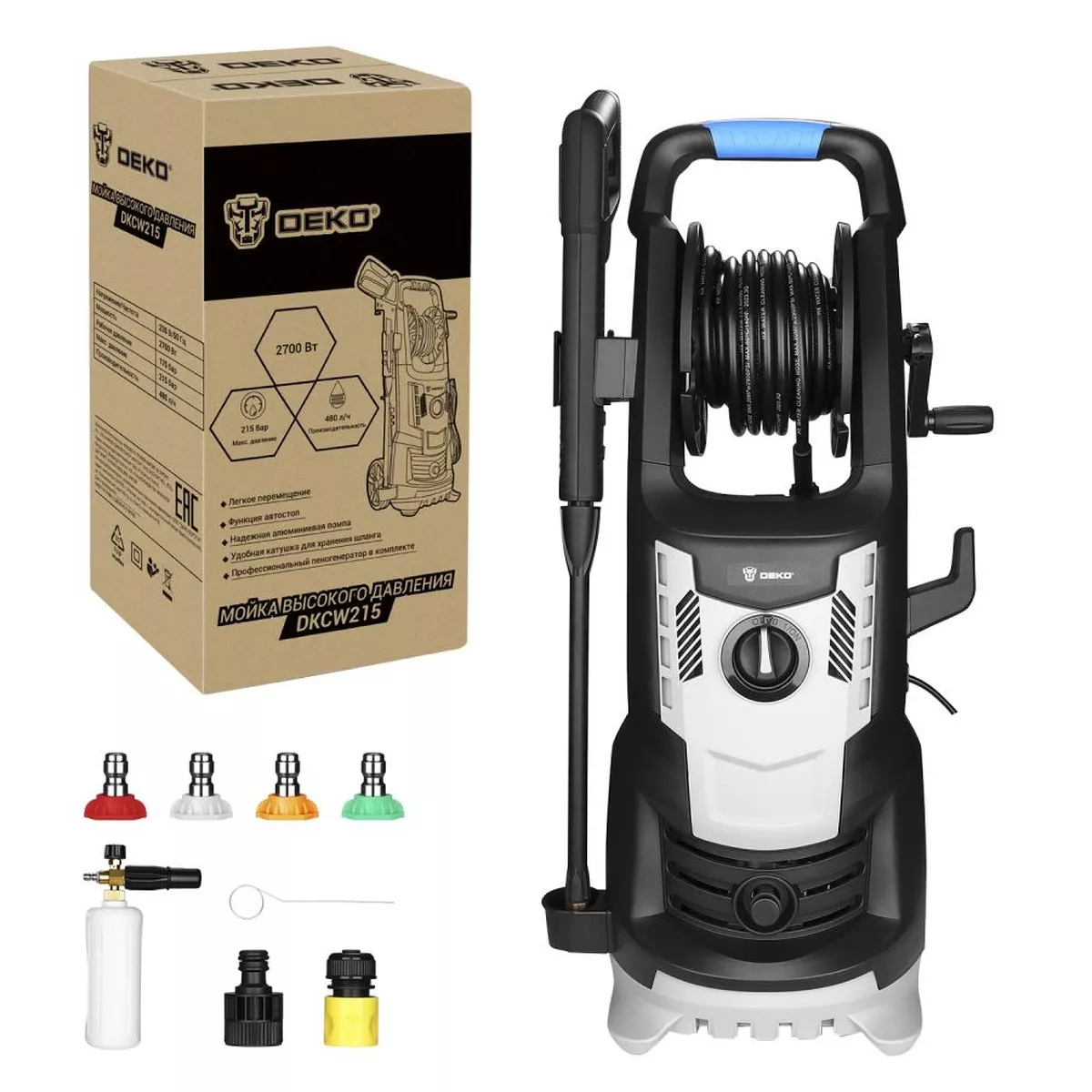 Мойка высокого давления Deko DKCW215 2700 Вт 063-4305