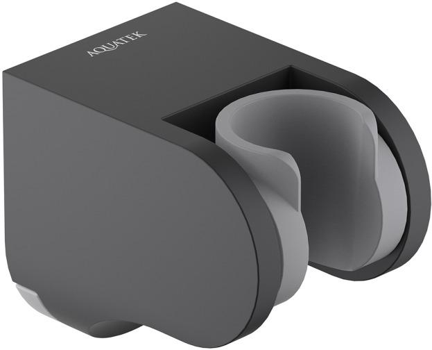 Держатель ручного душа Aquanet матовый черный AQ2405MB