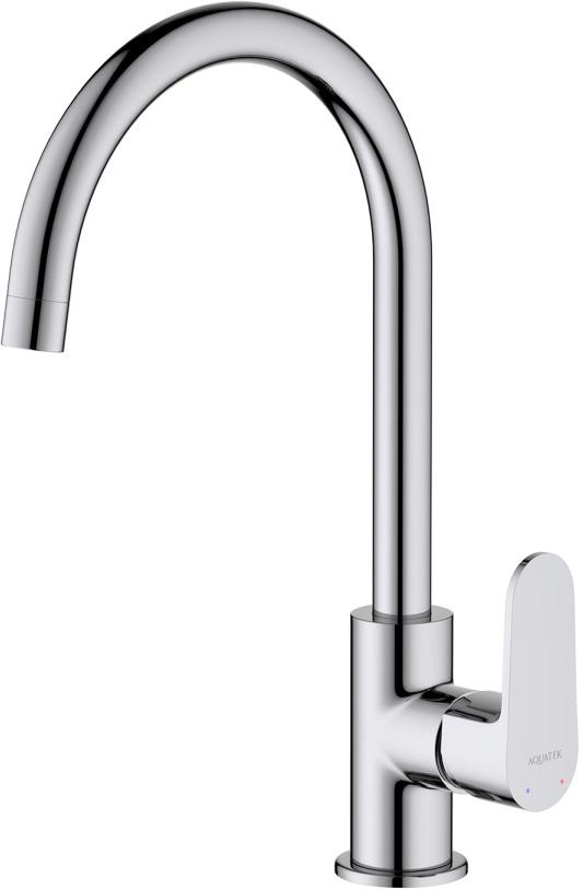 Смеситель для кухни Aquanet Oberon хром AQ1282CR