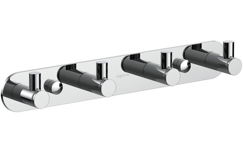 Планка с 4 крючками Aquanet Europa хром AQ4123CR
