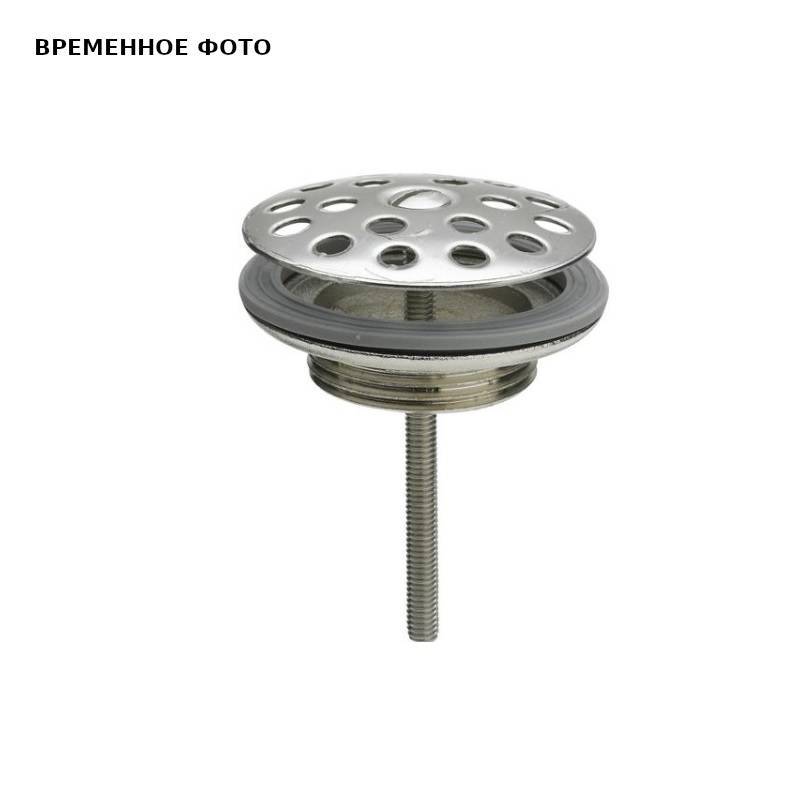 Выпуск универсальный Viega 1 1/4х60 мм с перфорированной решеткой матовый хром 104337