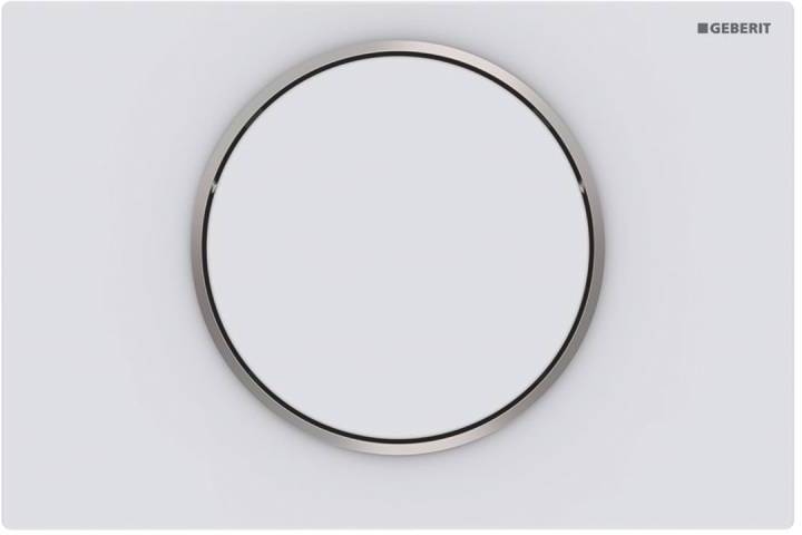 Смывная клавиша Geberit Sigma10 смыв-стоп белый матовый лак 115.758.JT.5