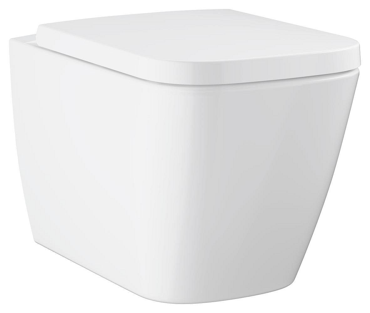 Унитаз подвесной GROHE Bau Edge с сиденьем микролифт альпин-белый 106740SH00