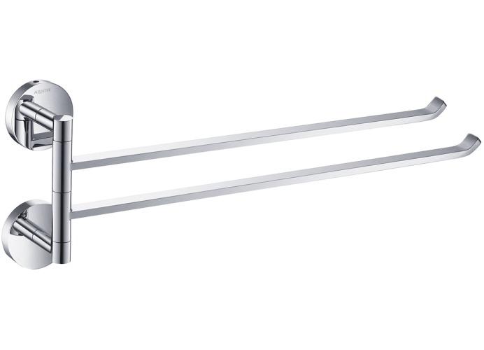 Полотенцедержатель двойной Aquatek БЕТТА хром AQ4613CR