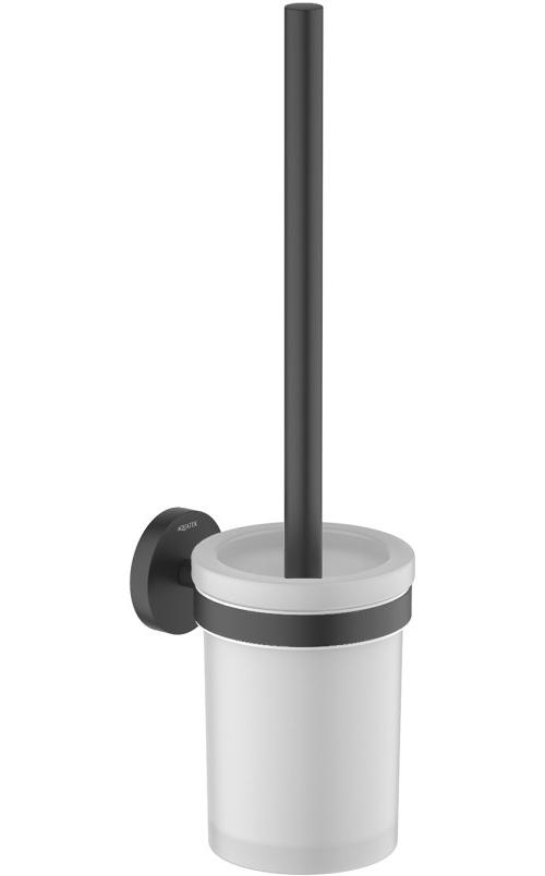 Ершик для унитаза Aquanet Европа матовый черный AQ4110MB