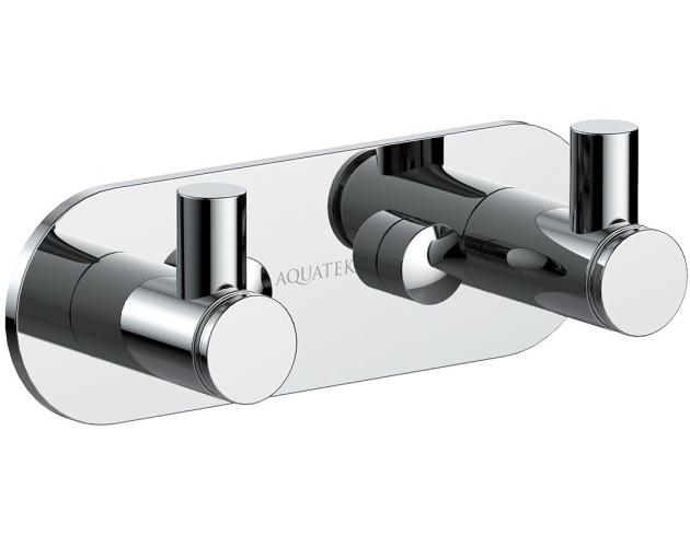 Крючок двойной Aquanet Европа хром AQ4102CR