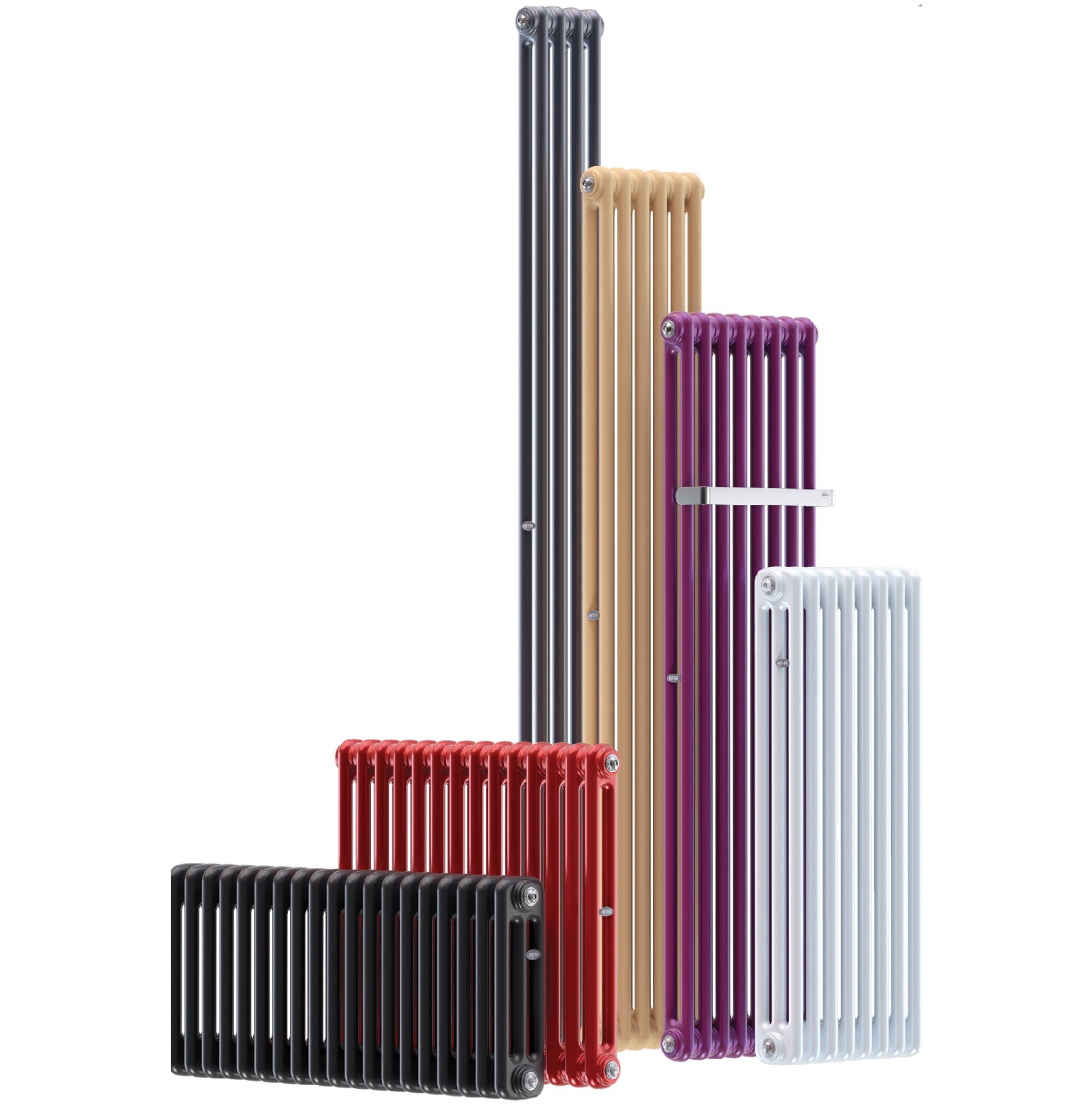 Радиатор стальной трубчатый RIFAR TUBOG 3057 12 секций 570 мм боковое подключение Антрацит 3057-12