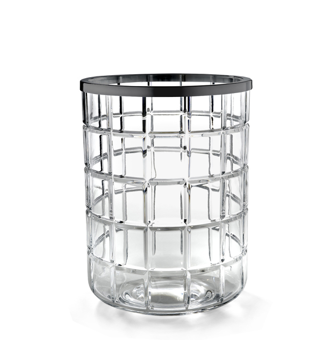 Урна 3SC Palace 200x200x280 мм никель сатинированный черный матовый PA65ACRCFSM