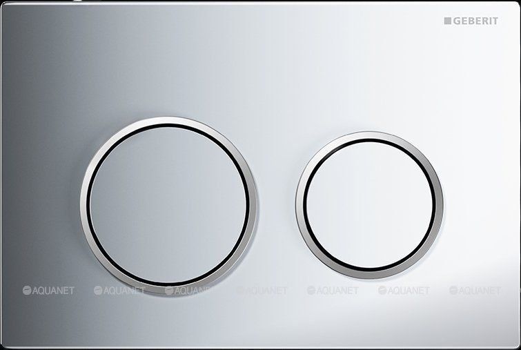 Смывная клавиша Geberit Omega20 для двойного смыва глянцевый хром/матовый хром 115.085.KH.1