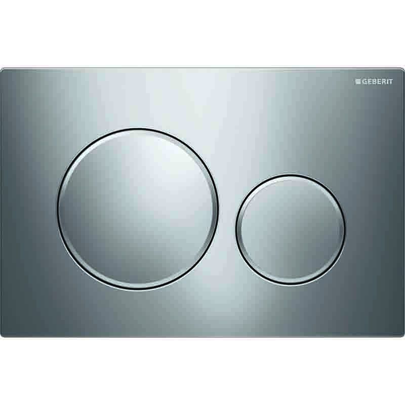 Клавиша смыва Geberit Sigma20 двойной смыв глянцевый хром 115.882.KH.1