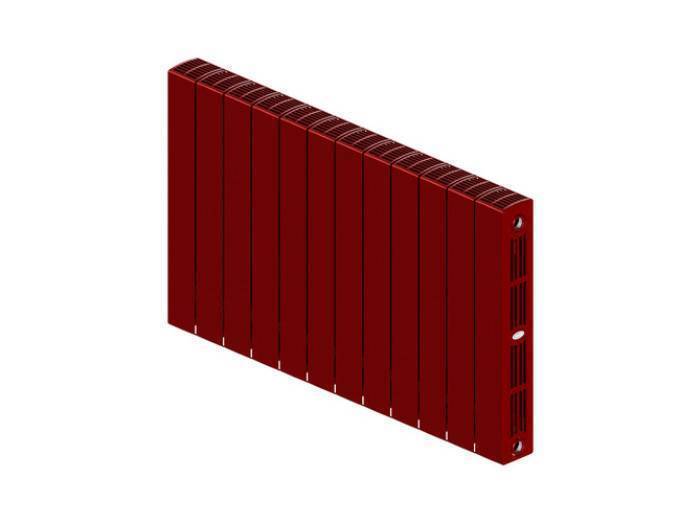 Радиатор биметаллический RIFAR SUPReMO 500 12 секций боковое подключение Бордо RS50012