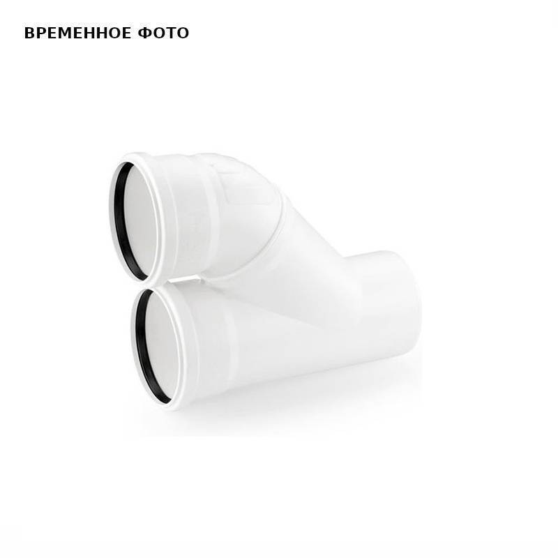 Отвод параллельный REHAU RAUPIANO PLUS 110x110 мм 1120564