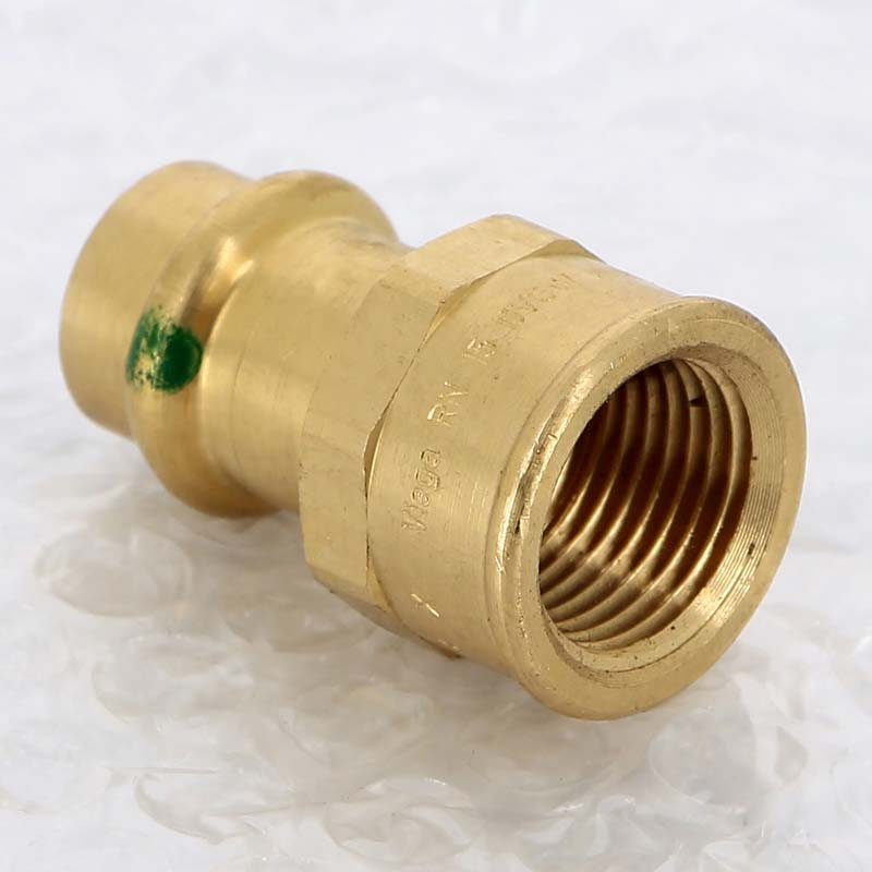 Муфта переходная пресс-В Viega Sanpress бронза 15х1/2 107543