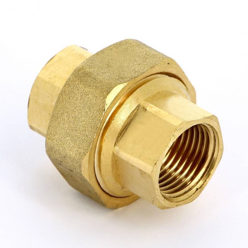 Разъемное соединение Uni-Fitt 1/2 ВР-ВР с прокладкой O-ring латунь 655G2000