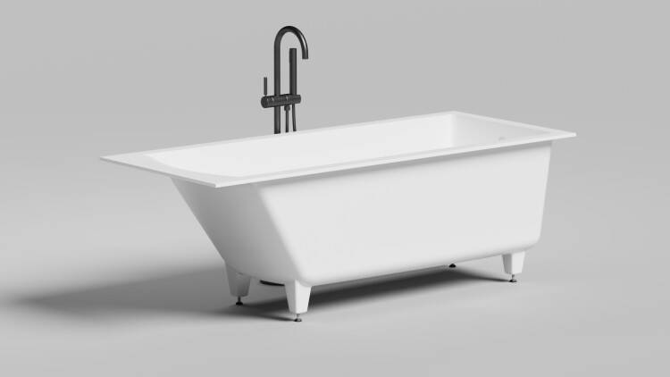 Ванна Salini Cascata 1700x700 мм белый матовый 104423M