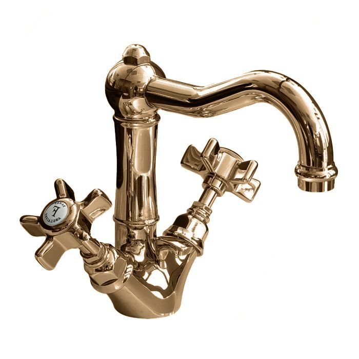 Смеситель для раковины Nicolazzi Dames Anglaises вентильный Bronzed Plated 1432BZ18