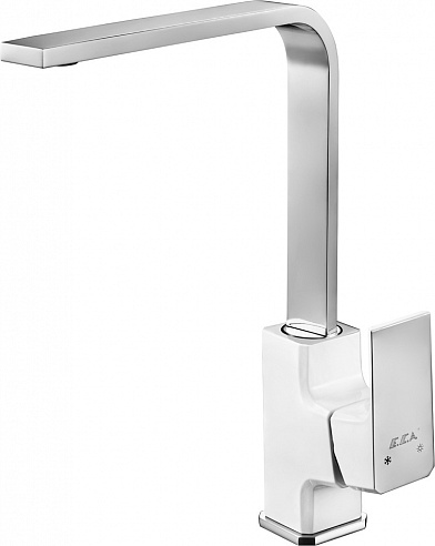 Смеситель для кухни Bravat TIERA белый хром 104818123EX