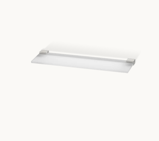 Полка настенная Decor Walther CORNER 400x120x18 мм никель сатинированный 0560934