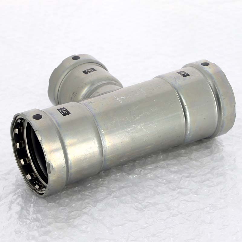 Тройник пресс Megapress Viega 2x1 1/2x2 695156