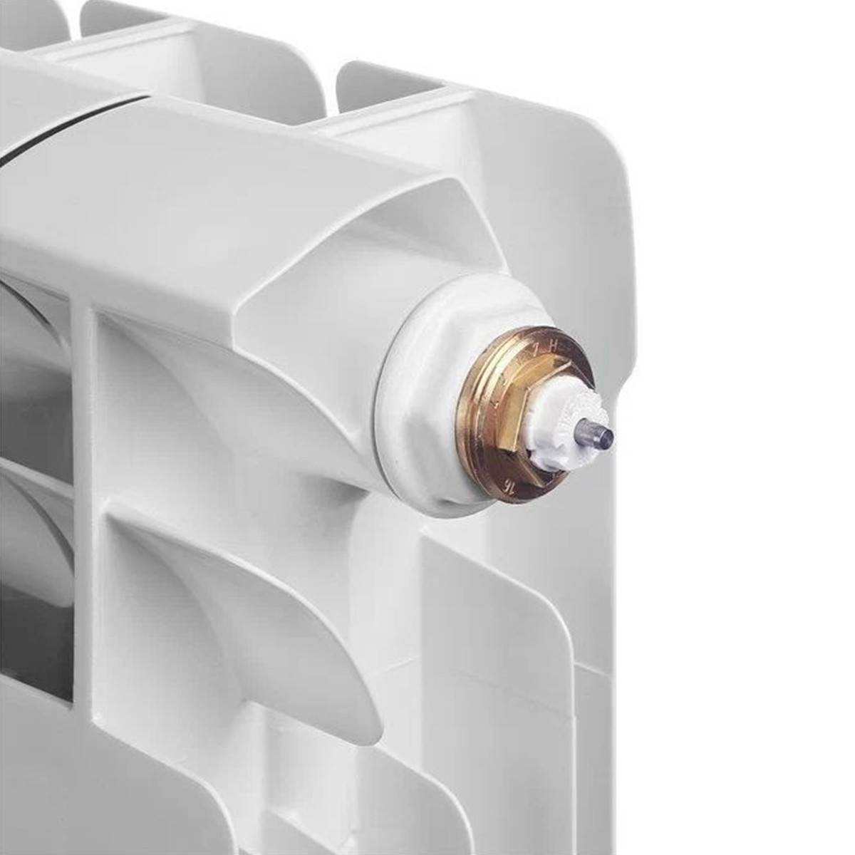 Радиатор биметаллический RIFAR Monolit Ventil 350 6 секций нижнее правое подключение белый 3RM35.VR-6 RAL 9016