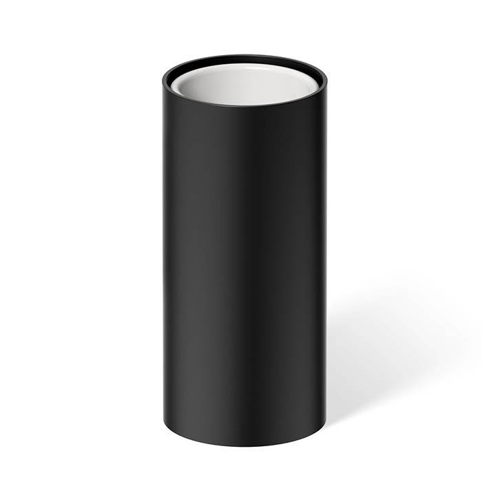 Стакан Decor Walther MIKADO MK SMB 55х55х120 мм черный матовый/белый 0522560