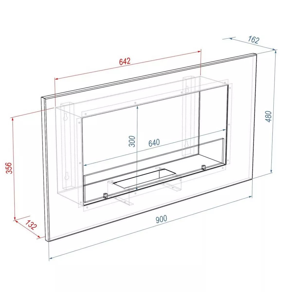 Биокамин настенный Firelight BFP/W-90 17974