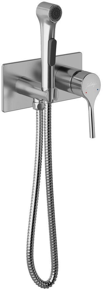 Комплект для гигиенического душа встраиваемый Jacob Delafon Elate (смеситель + лейка + шланг) E25838-CP