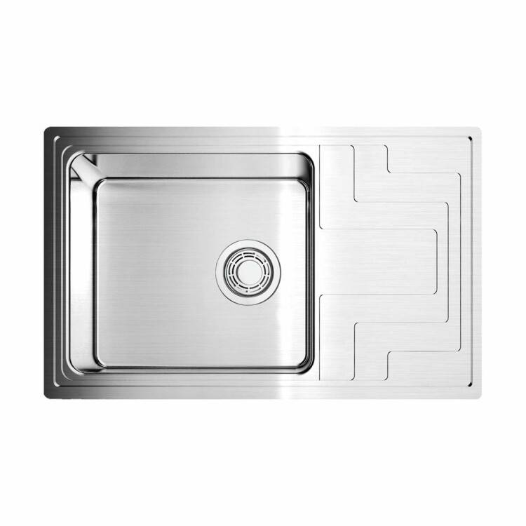 Кухонная мойка OMOIKIRI Mizu 78-1 780x480 мм нержавеющая сталь 4973729