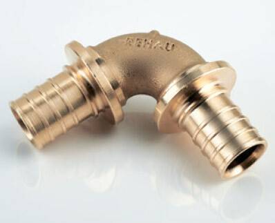 Угольник 90° REHAU RAUTITAN RX 20 мм бронза 13777021001