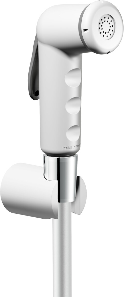 Гигиенический душ с держателем и шлангом Nobili AD146/52BB хром/белый