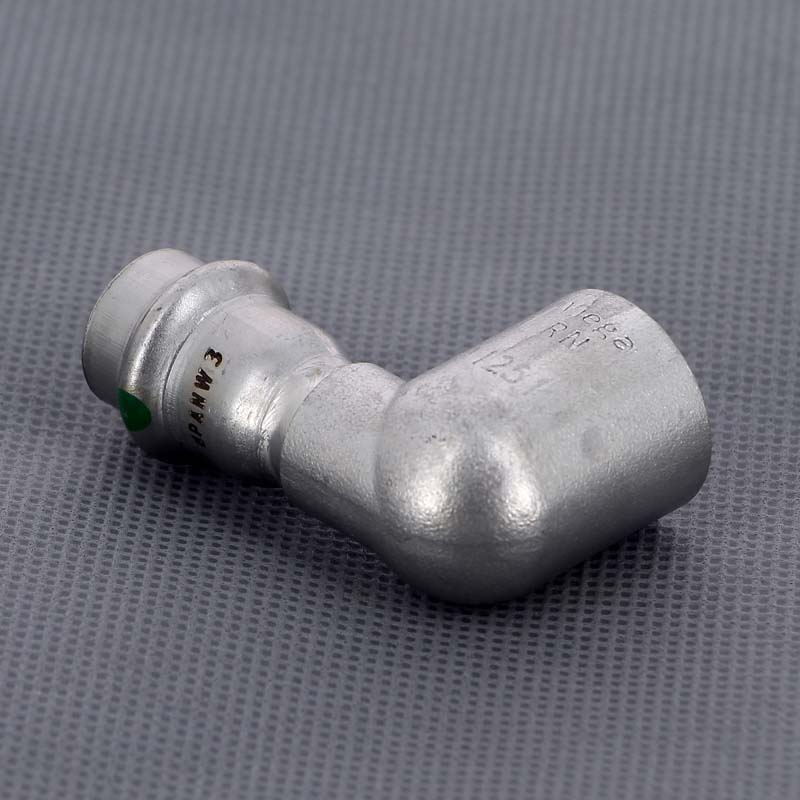 Угол 90° пресс-В компактный нержавеющая сталь Viega Sanpress Inox 15х1/2 436971