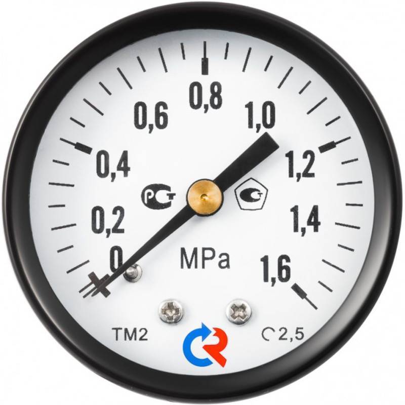 Манометр радиальный Росма ТМ-210Р.00 50 мм 4 бар 1/4 00000040221