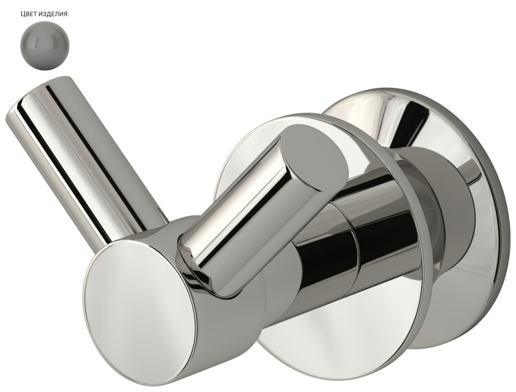 Крючок Сунержа Виктория 50х50х50 мм жемчужный темно-серый 902320100002 RAL 9023