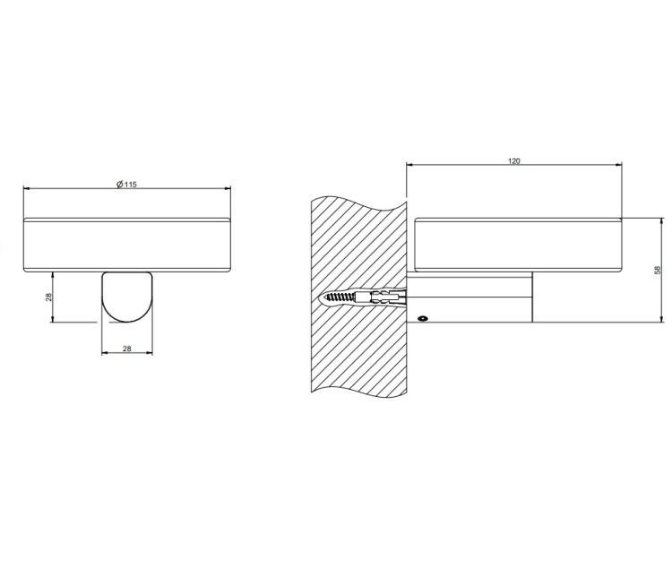 Мыльница Gessi Rilievo настенная 115х120х58 мм цвет белый/Black Metal Brushed PVD 59501707