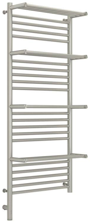 Полотенцесушитель электрический Сунержа Богема 3.0 с 4 полками 1200x500 мм МЭМ нижнее слева сатин 07158081250