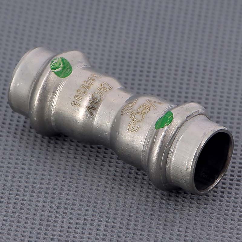 Муфта пресс Viega Sanpress Inox 15 мм нержавеющая сталь 436155