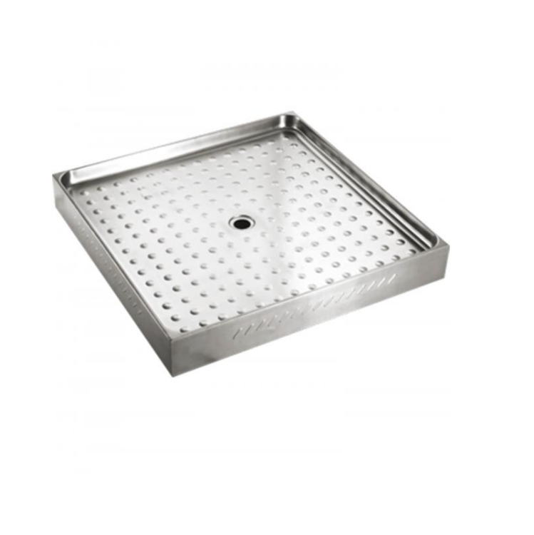 Душевой поддон Nofer 860x860x65 мм сталь матовая 13055.2.S