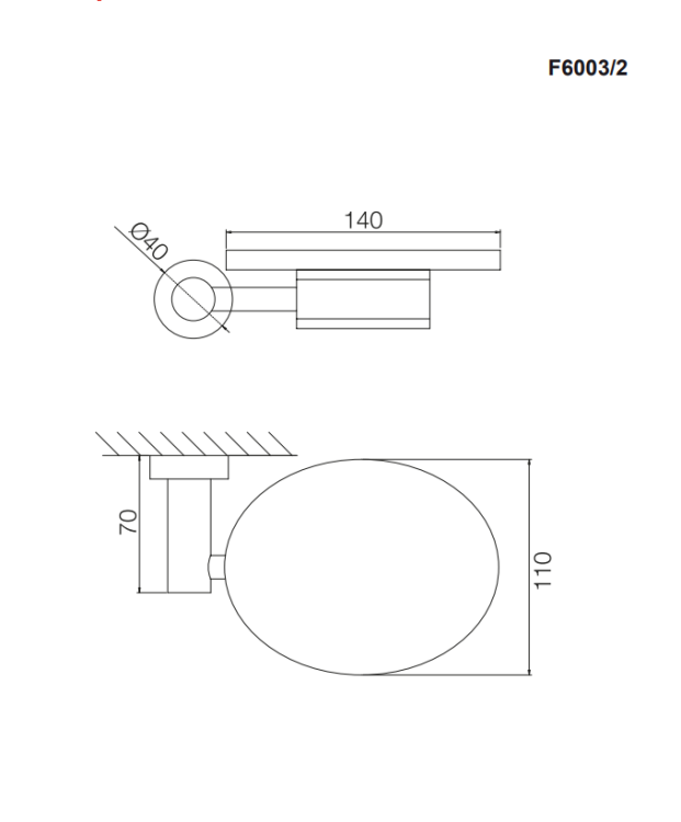Мыльница Fima Carlo Frattini Accessori настенная 140 мм цвет хром F60032CR
