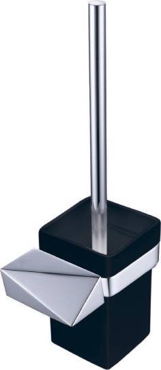 Ершик для унитаза подвесной Boheme New Venturo chrome/черный 10319-CR-B