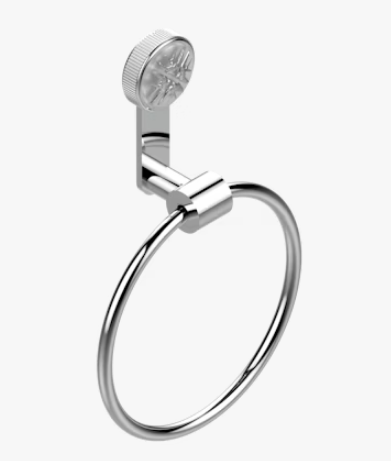 Полотенцедержатель-кольцо THG Hirondelles Platinum stamped хром A4KA02504N
