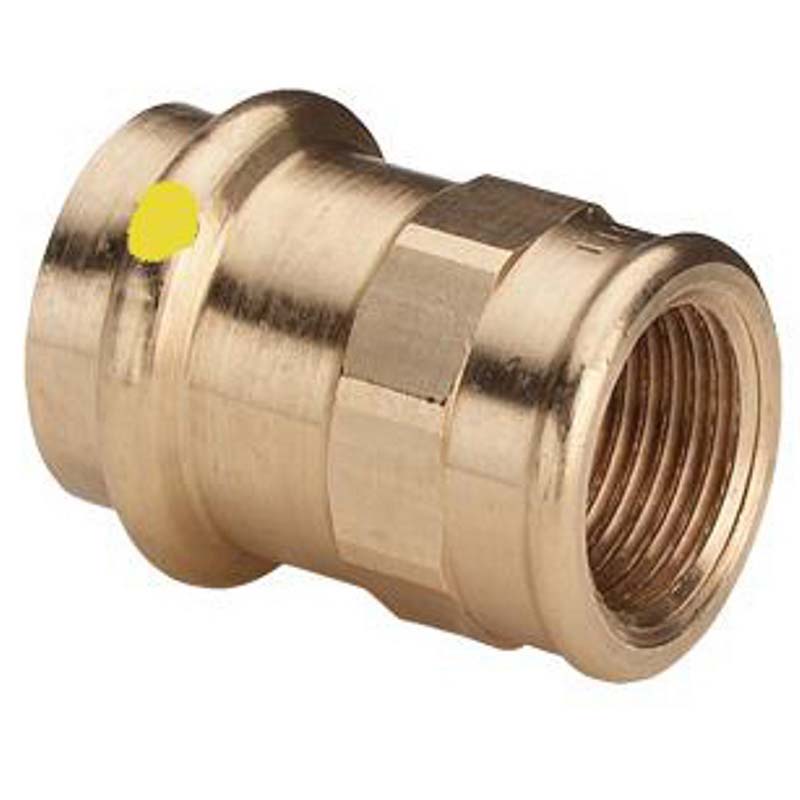 Муфта пресс с внутренней резьбой Viega Profipress G 15x1/2 бронза 346379