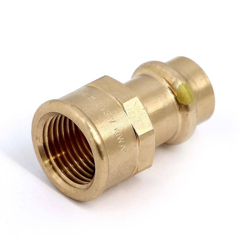 Муфта пресс с внутренней резьбой Viega Profipress G 15x1/2 бронза 346379